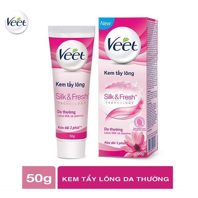 Kem tẩy lông Veet cho da thường &amp; da nhạy cảm - Tuýp 50g