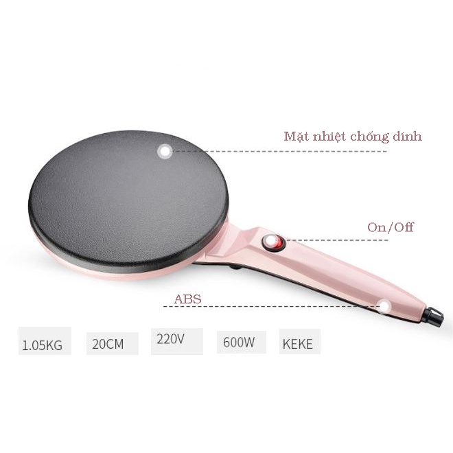 Chảo nướng bánh tự động EL5006 hãng KEKE - chảo nướng bánh kếp