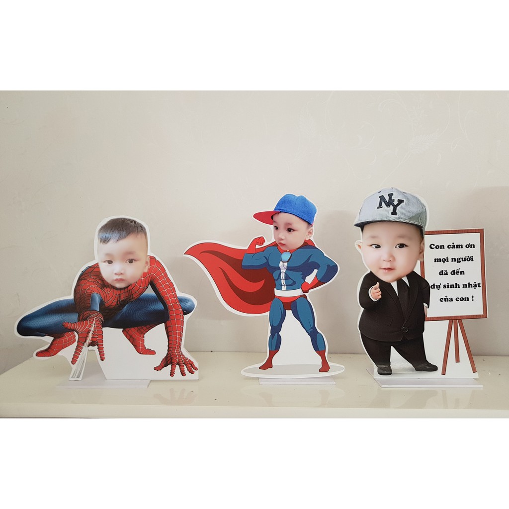 Chibi để bàn sinh nhật cho bé có chân đứng