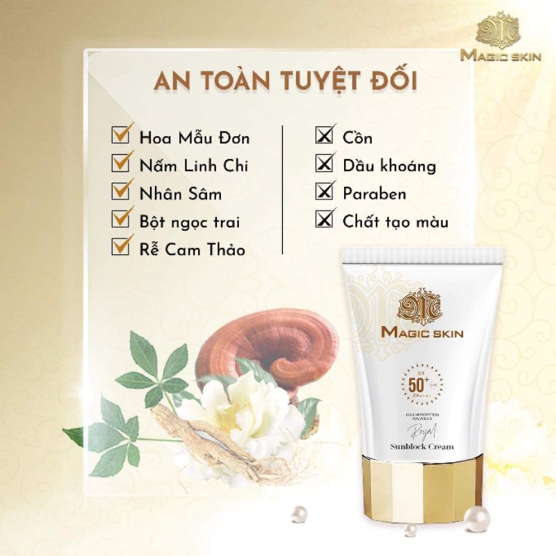 Kem Chống Nắng Thảo Dược Magic Skin