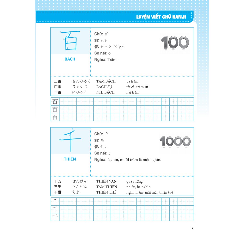 Sách - Luyện viết chữ KANJI