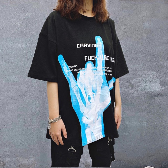 Áo pull oversize bàn tay siêu chất