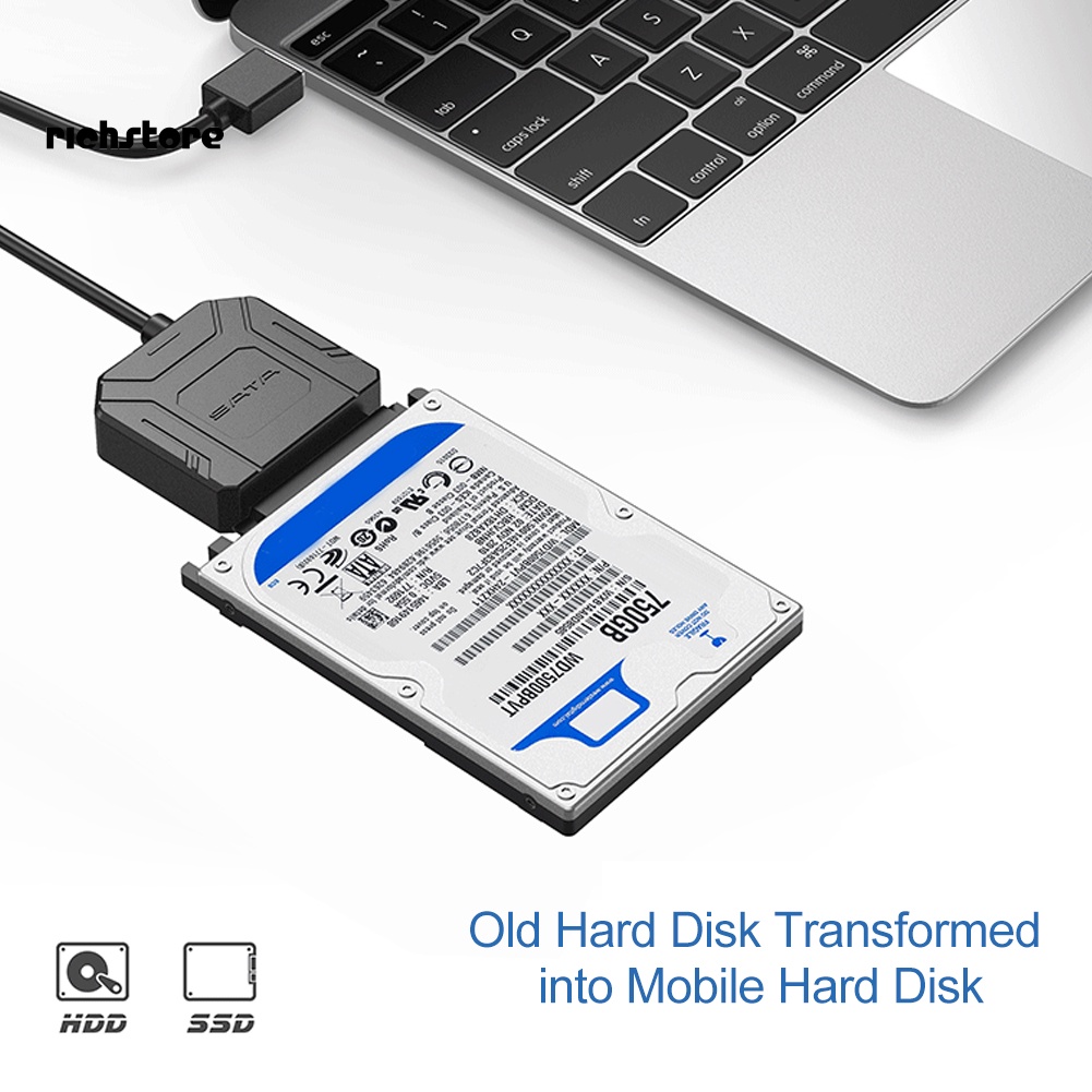 Cáp Chuyển Đổi Ổ Cứng SSD HDD SATA Sang USB 3.0 2.5 / 3.5 inch | BigBuy360 - bigbuy360.vn