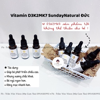 Vitamin d3k2mk7 sunday natural đức