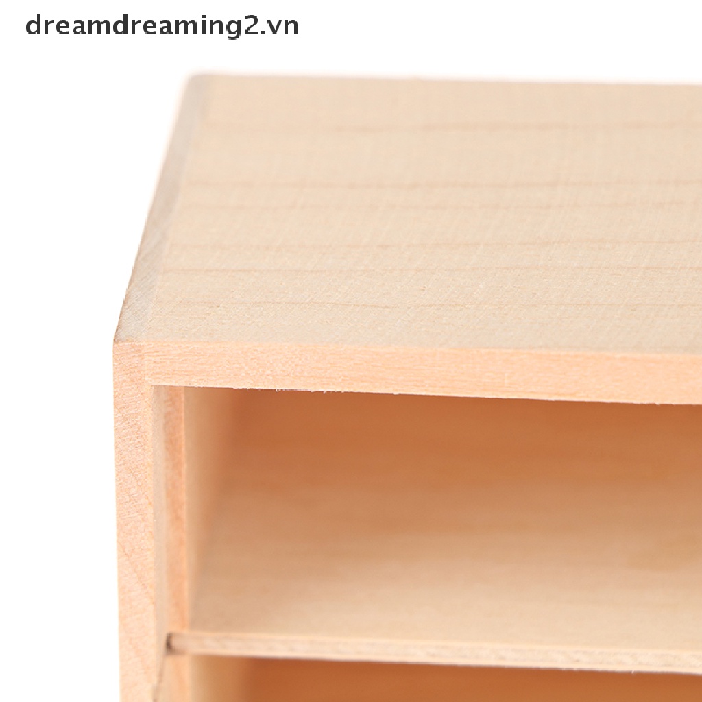 Mô Hình Tủ Gỗ Mini Tỉ Lệ 1: 12 Trang Trí Nhà Búp Bê