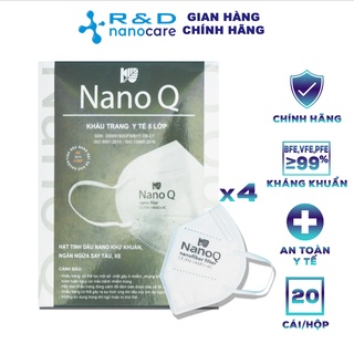 Khẩu trang n95 5 lớp kháng khuẩn nano q - hàng chính hãng nanocare r&d