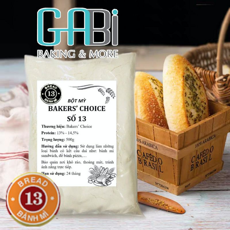 Bột Bakers' Choice 13 gói 500g