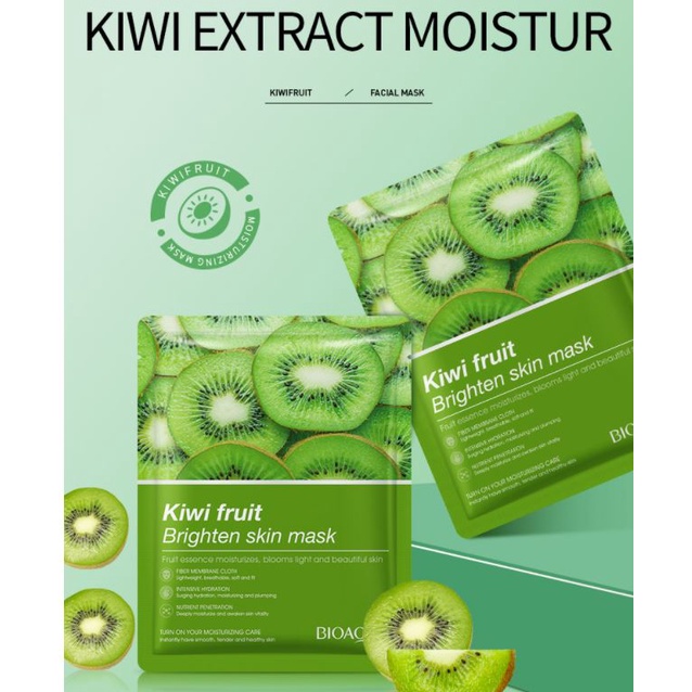 Combo 10 miếng mặt nạ Bioaqua HOA QUẢ 8 vị dưỡng trắng cấp ẩm giảm mụn