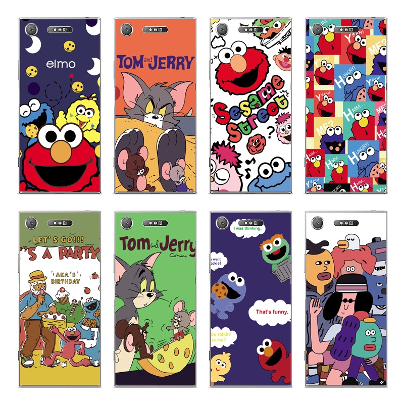 Ốp Điện Thoại Bằng Tpu Mềm In Hoạt Hình Sesame Street Cho Sony Xperia Xz / Xzs / Xz1 / Xz2 Compact / Xz Premium