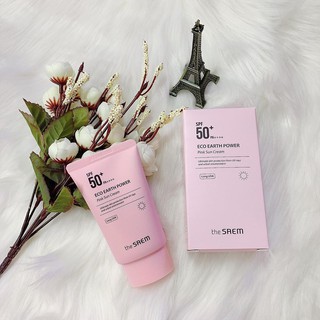 KEM CHỐNG NẮNG THE SAEM ECO EARTH POWER PINK SUN CREAM (SPF 50+/PA)++++