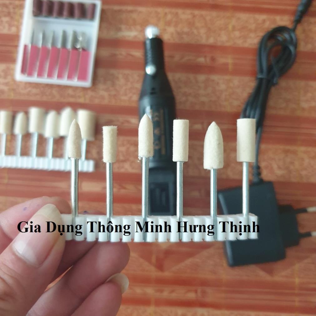 đầu Len đánh bóng Đầu đánh bóng trang sức resin chân cán 2.35mm hay 2mm 2ly