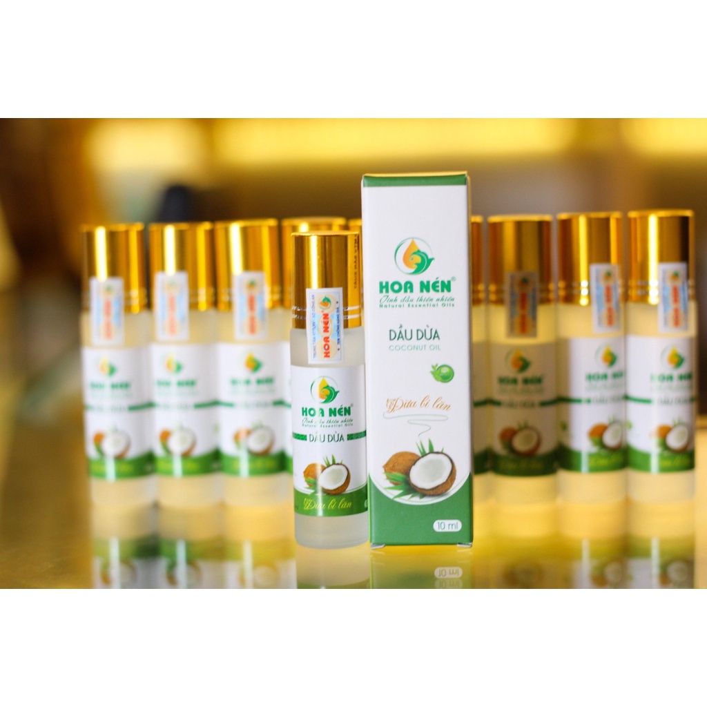 Dầu Dừa Hữu Cơ Nguyên Chất Hoa Nén 10ml