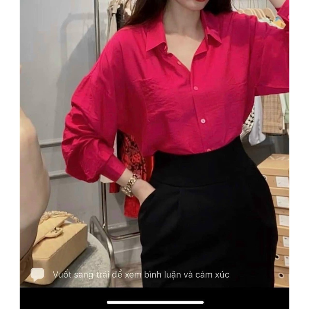 SƠ MI HỒNG CÁNH SEN
