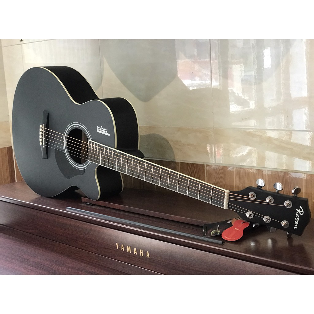 Đàn Guitar Acoustic Rosen Đen G11(gỗ Thịt) CHÍNH HÃNG BH 24 tháng.