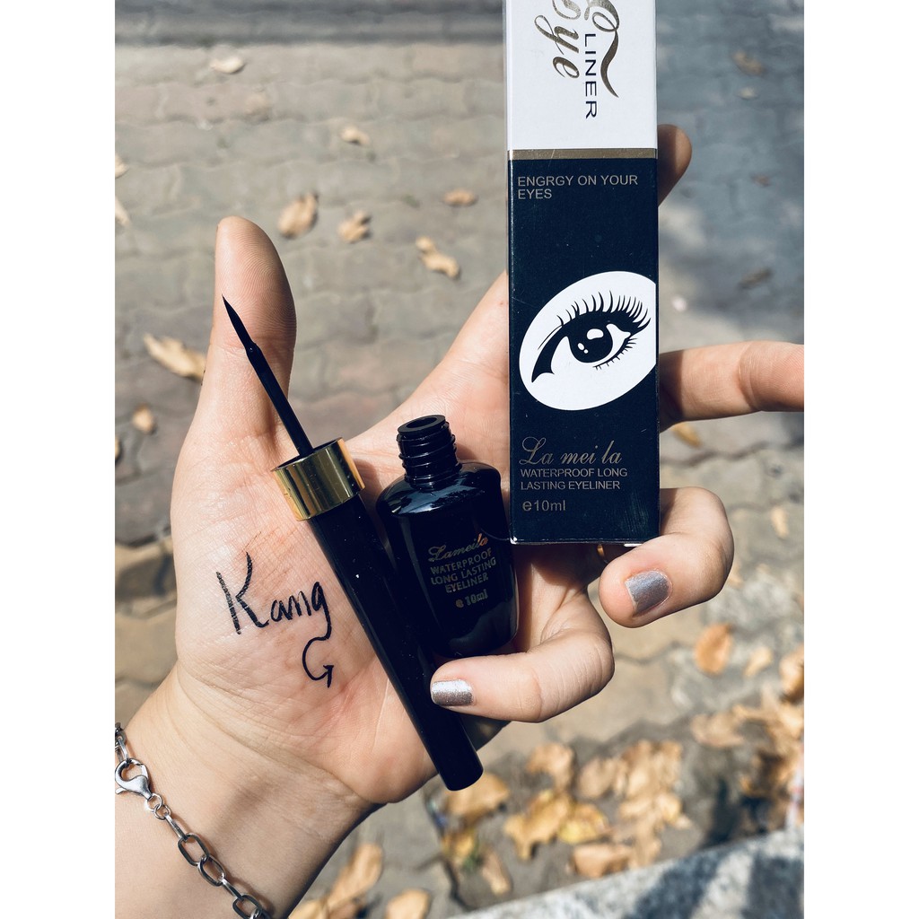 Kẻ Mắt Lọ đen Lameila Waterproof  Eyeliner lâu trôi nội địa chính hãng sỉ tốt - GIÁ RẺ 09