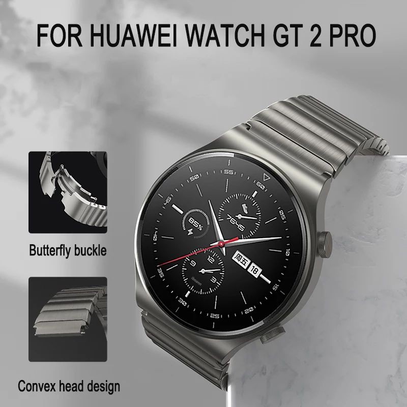 Dây đồng hồ Huawei Watch GT2Pro Smart Watch Dây đeo thép không gỉ khóa bướm 22mm