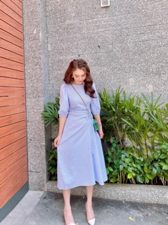 ĐẦM MAXI CARO RÚT DÂY