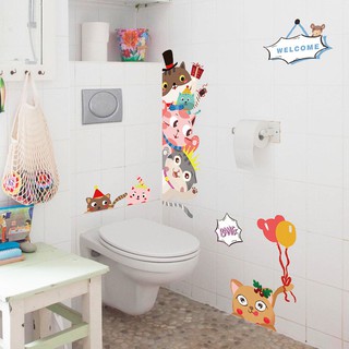 decal dán tường các con thú ngộ nghĩnh