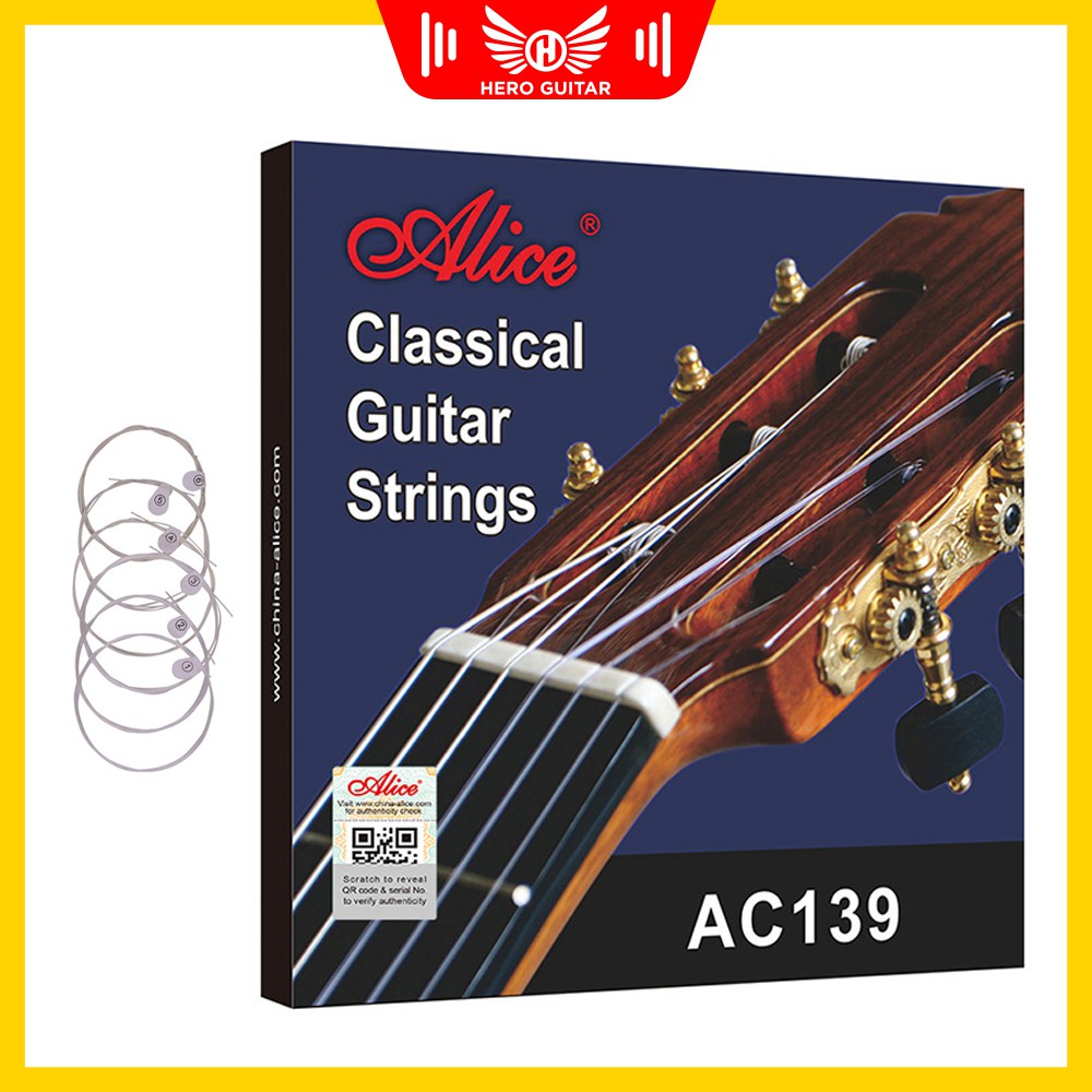 Dây đàn Guitar Classic Alice - AC139H CHÍNH HÃNG 100% - Hero Guitar Đà Nẵng