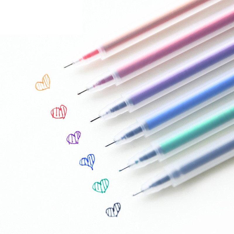 Bút gel ngòi 0.5mm viết chữ đẹp nhiều màu mực tùy chọn