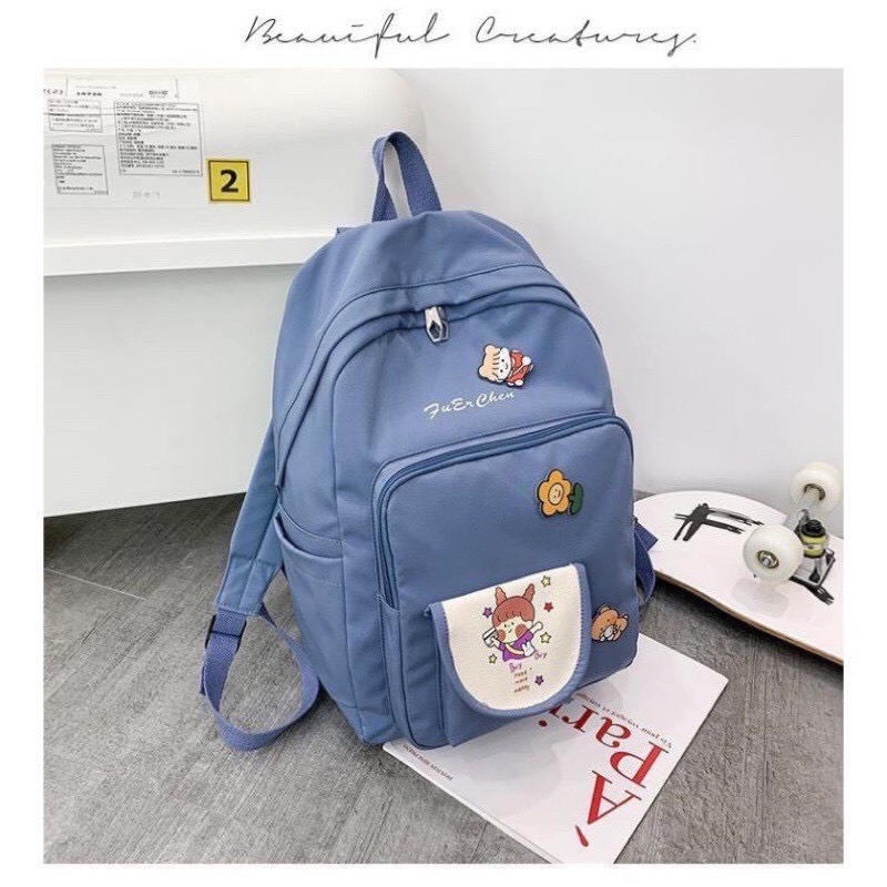 BALO THỜI TRANG ĐI HỌC ULZZANG CHỐNG THẤM KEKEMI