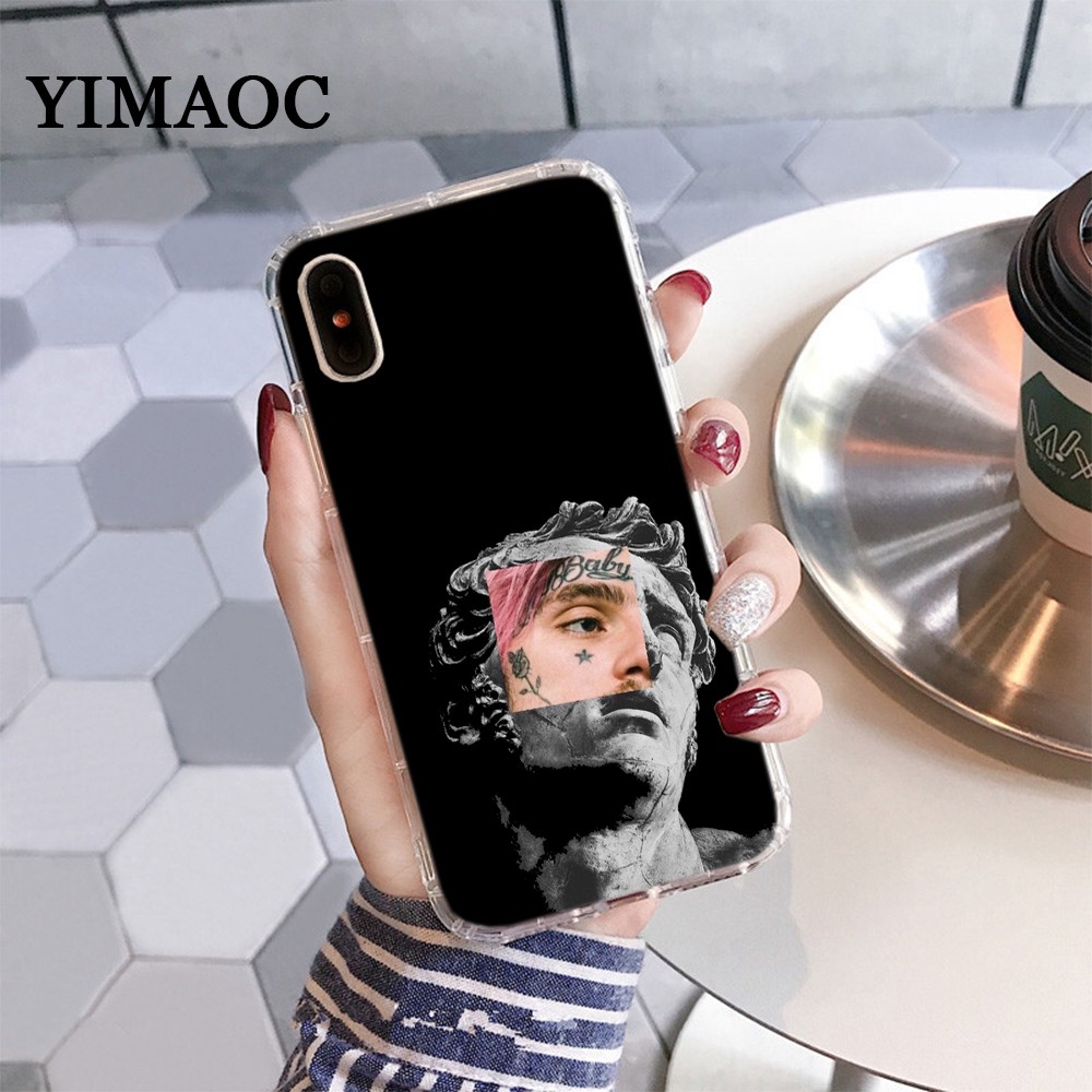 Ốp Điện Thoại Tpu Mềm Trong Suốt Hình Lil Peep Lil Bo Cho Iphone Xs Max Xr X 11 Pro 7 8 6 6s Plus 191c