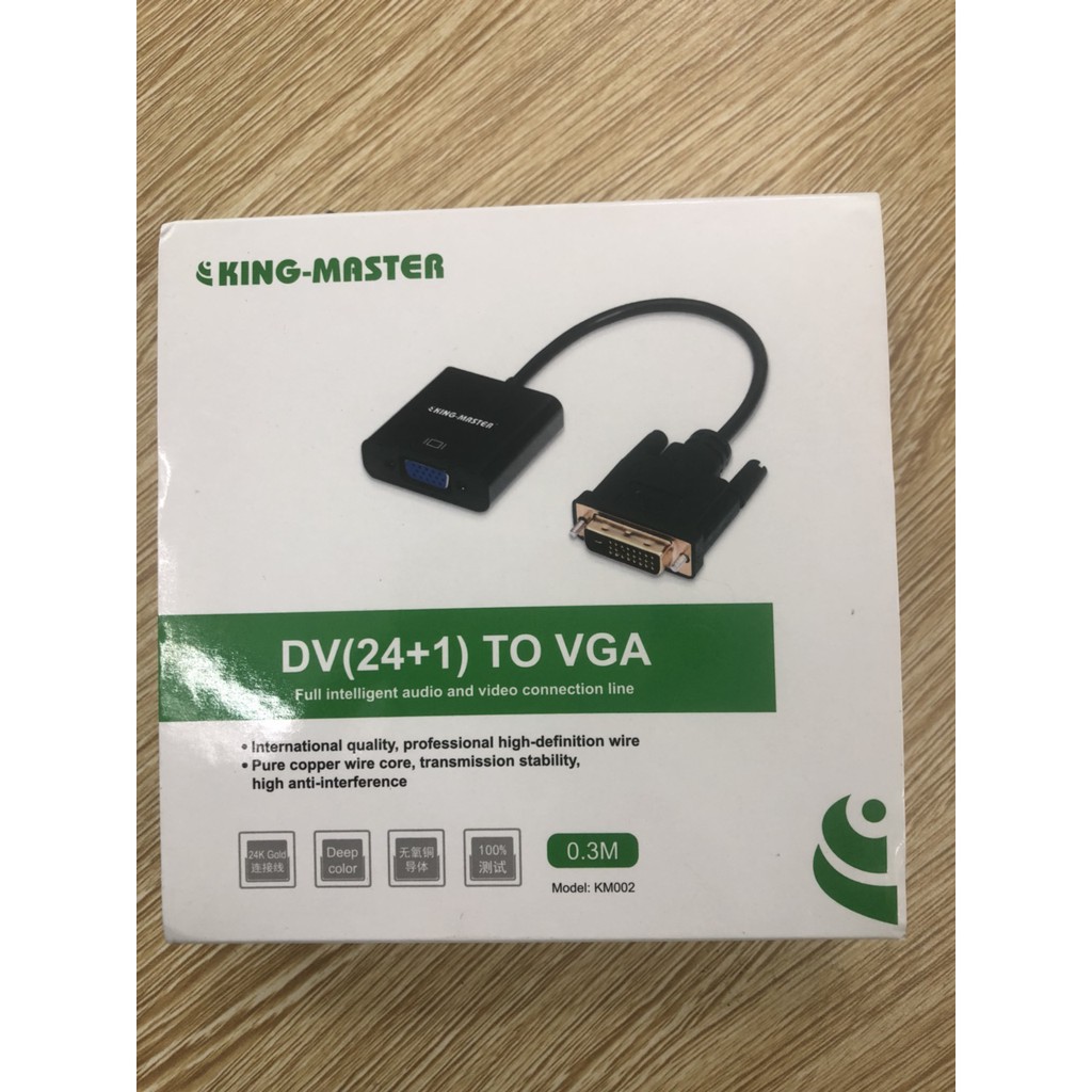 CÁP DVI 24+1 ra VGA KINGMASTER (KM002)