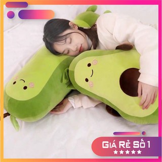 Gối ôm hình quả bơ dài, ngắn - Gấu nhồi bông chất mềm mịn cao cấp siêu đáng yêu
