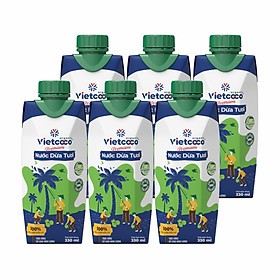 ( 12 hộp) Sữa dừa  - Nước dừa Organic đóng hộp Vietcoco 330ml