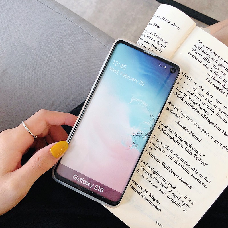 Ốp điện thoại dẻo in hình gấu cho Samsung S8 S9 S10 Plus Note 8 Note 9