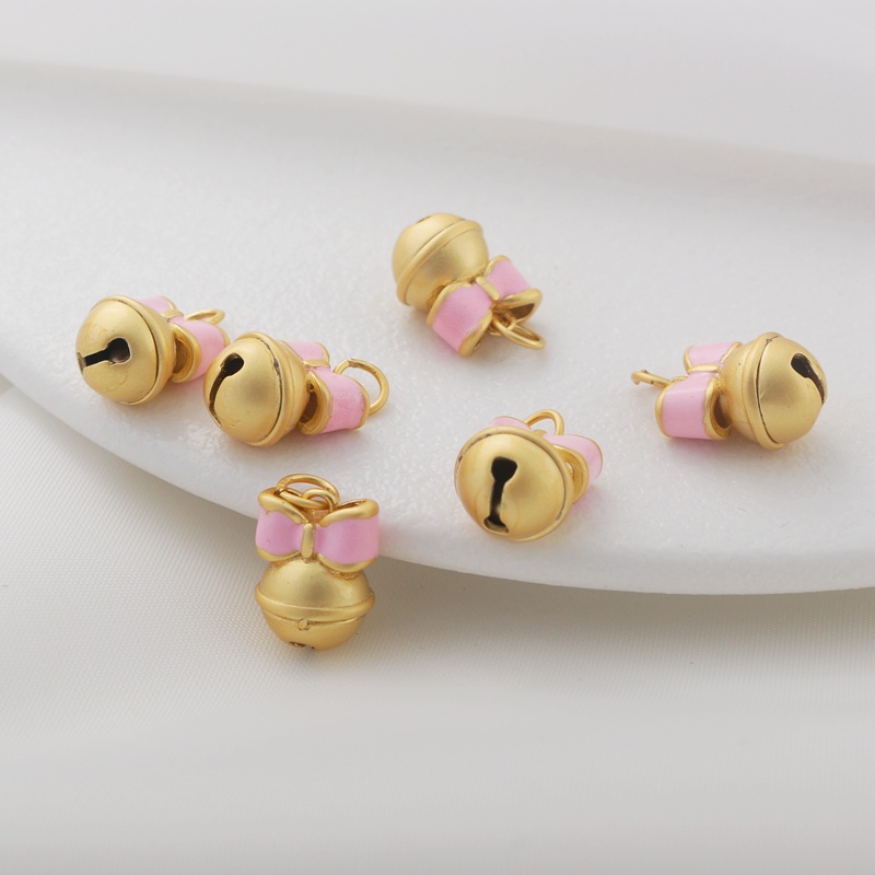 Nơ Màu Vàng Đồng 10mm Dùng Làm Trang Sức/Vòng Tay/Vòng Cổ diy