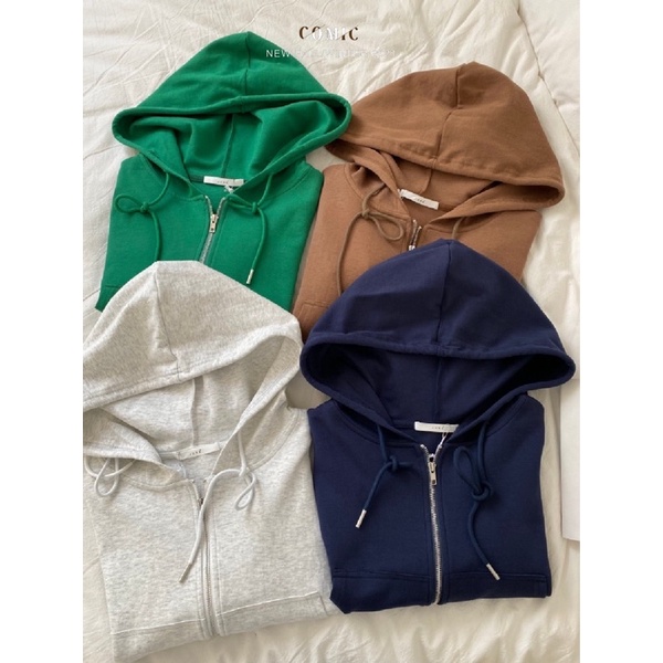 Áo khoác nỉ cotton zipper dáng ngắn COMIC 808273 | BigBuy360 - bigbuy360.vn