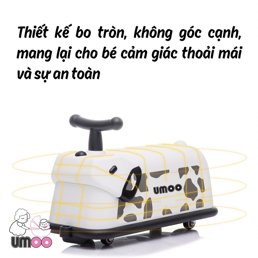 Xe chòi chân ô tô UMOO cho bé hình cún đáng yêu um - 0290