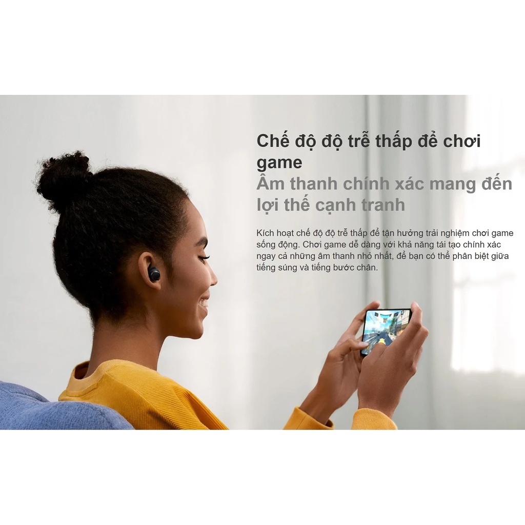 Tai nghe bluetooth Xiaomi Redmi Buds 3 Lite BHR5489GL chính hãng