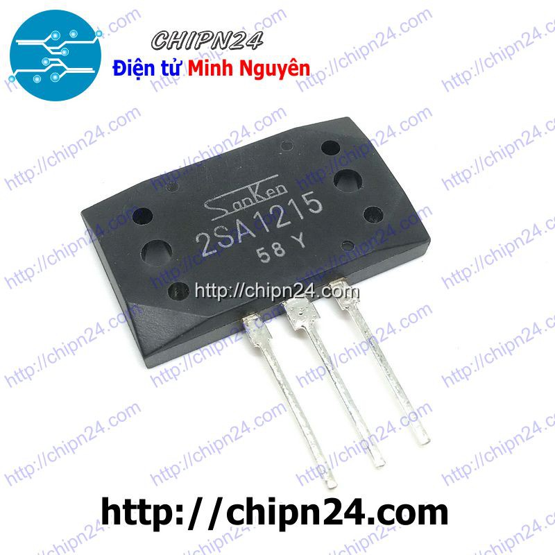 [1 CON] (KT1) Transistor A1215 PNP 15A 150V (Sò Sanken) (2SA1215 1215)