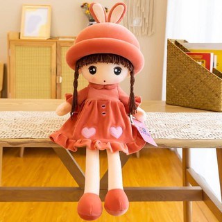 BÚP BÊ ĐỘI MŨ THỎ NHỒI BÔNG CAO CẤP ( 55-80cm )
