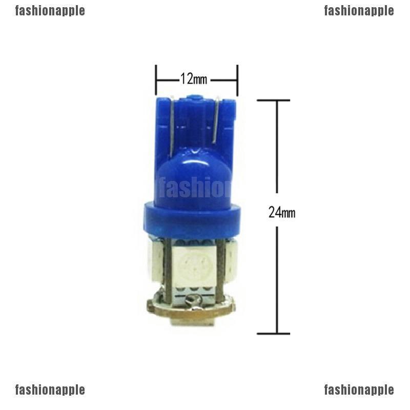Bộ 10 Đèn LED T10 5050 5SMD 194 168 W5W 12V Cho Xe Hơi