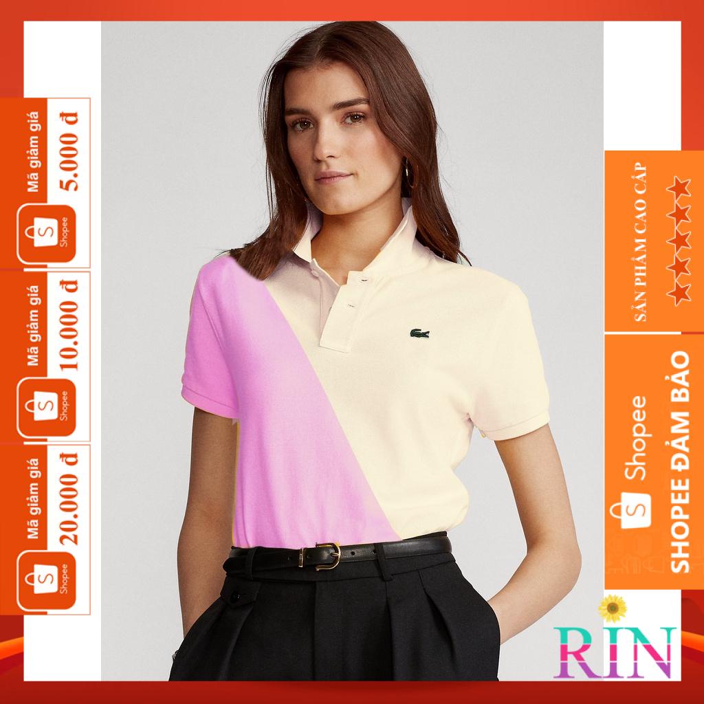 [HÌNH THẬT] ÁO THUN CỔ TRỤ LACOSTE HỒNG VNXK   - COTTON CÁ SẤU 100%