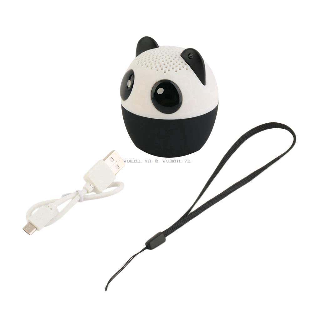 Loa Bluetooth mini thiết cún/gấu trúc dễ thương kèm dây sạc m/105