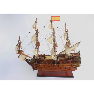 Mô hình thuyền chiến gỗ Sanfelipe (Thân: 40cm)