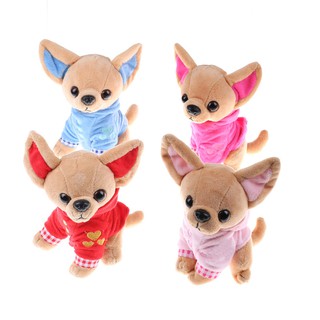 ❤❤Small Vest Chihuahua Dog Plush Toy Stuffed About 17CM Children Birthday Chri