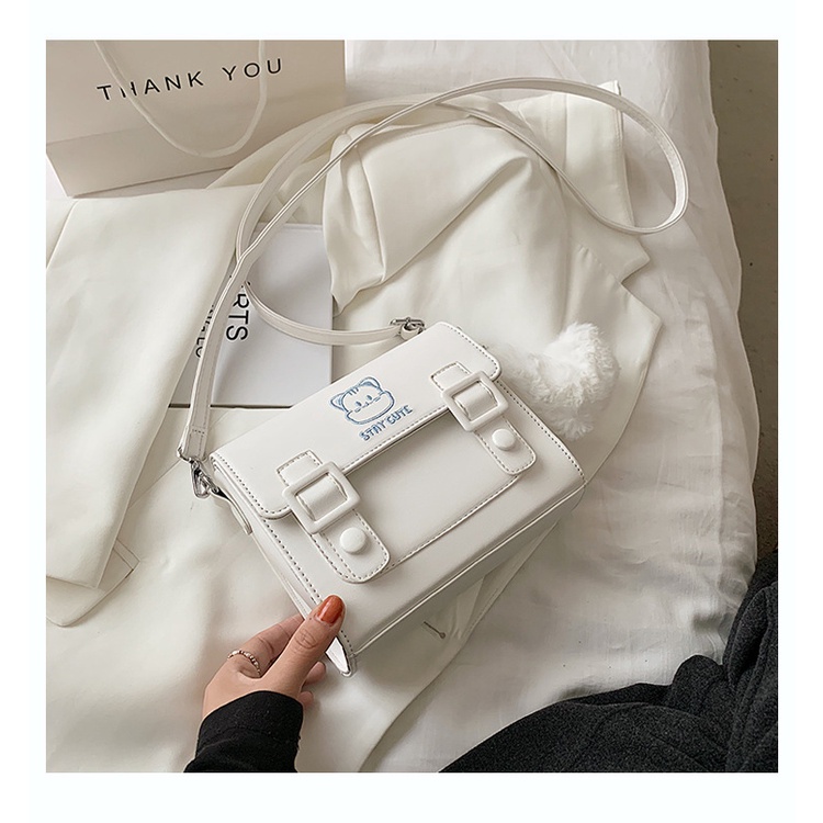 Túi Xách Đeo Vai Kiểu Vuông Nhỏ Thời Trang Pháp Quý Phái