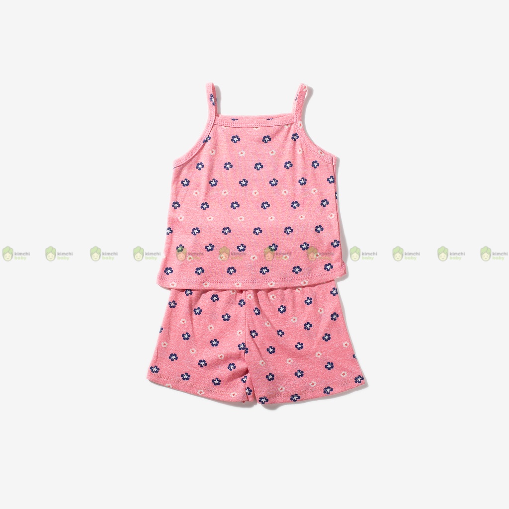 Đồ Bộ Bé Gái, Bé Trai Minky Mom Vải Cotton Borip Hoạ Tiết Minnie Trái Tim, Bộ Cộc Tay Mặc Nhà Cho Bé MKM2236