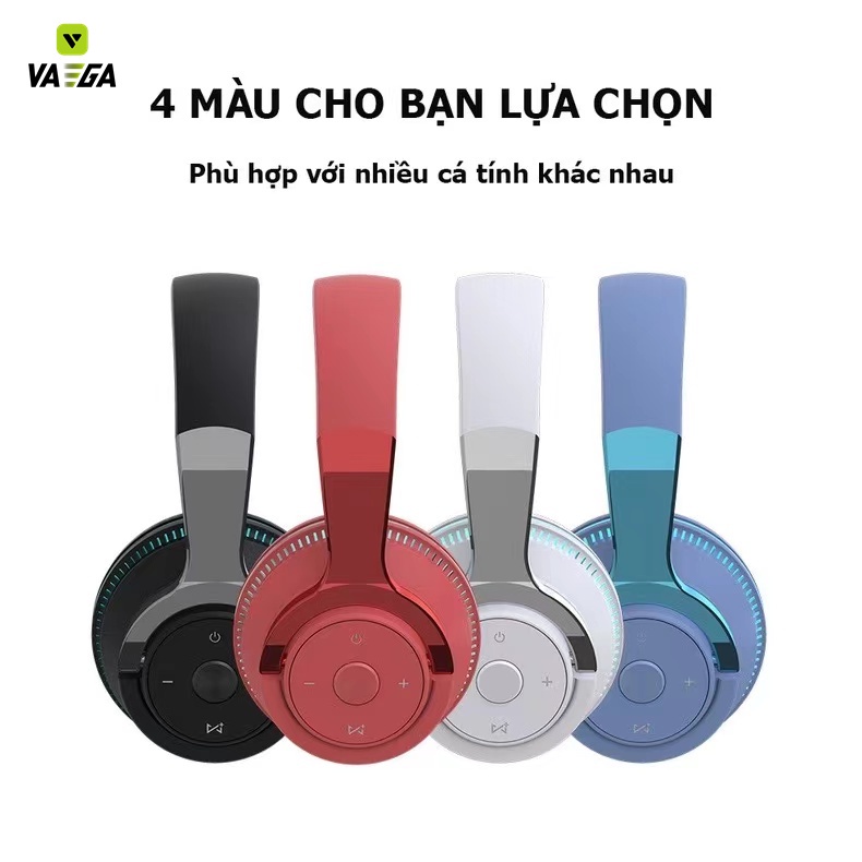 Tai Nghe Bluetooth Chụp Tai Không Dây Có Míc Đàm Thoại, Âm Thanh Vòm 3D Supper Bass H2