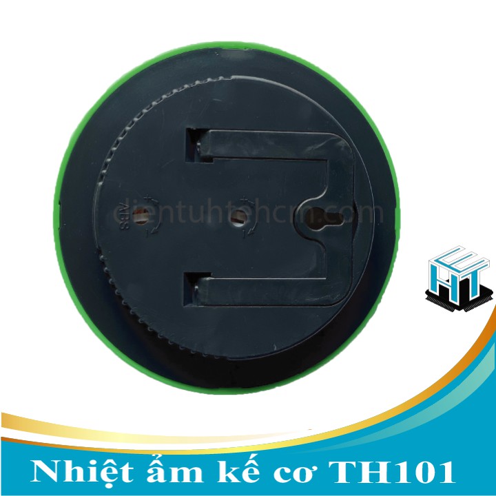 Nhiệt ẩm kế cơ TH101 size 127x30mm - đo nhiệt độ và độ ẩm