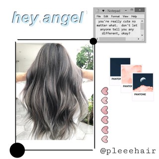 Thuốc nhuộm tóc màu XÁM KHÓI +kèm oxy trợ dưỡng và găng tay (PHẢI TẨY NHIỀU)