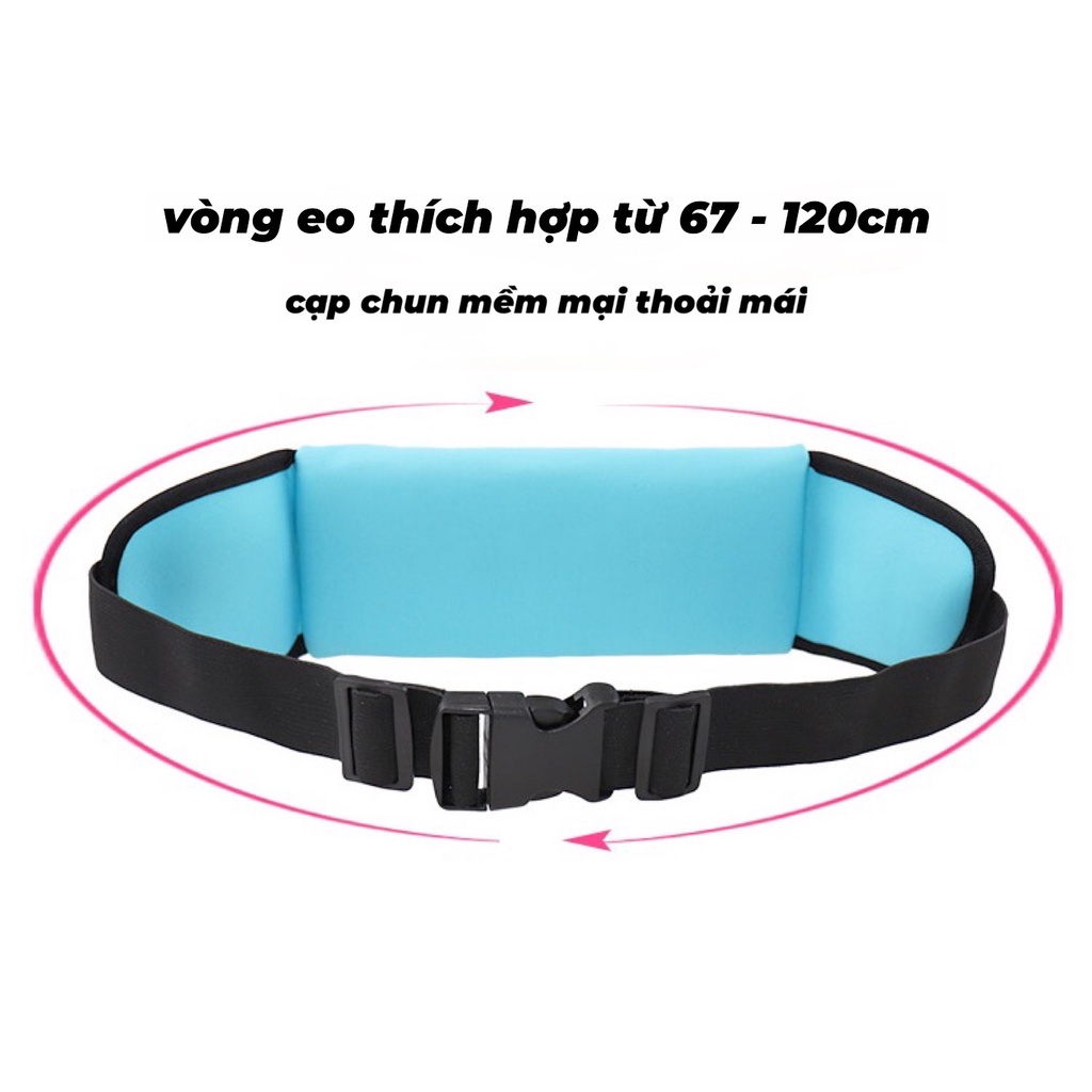 Túi Đeo Bụng, Đai Đeo Bụng Nam Nữ Đa Năng Đựng Điện Thoại Tập Gym Chạy Bộ, Đi Xe Đạp , Leo Núi Chơi Thể Thao có Phản Qua