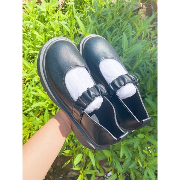 Giày nữ quai chun phong cách Retro Nhật mềm mại