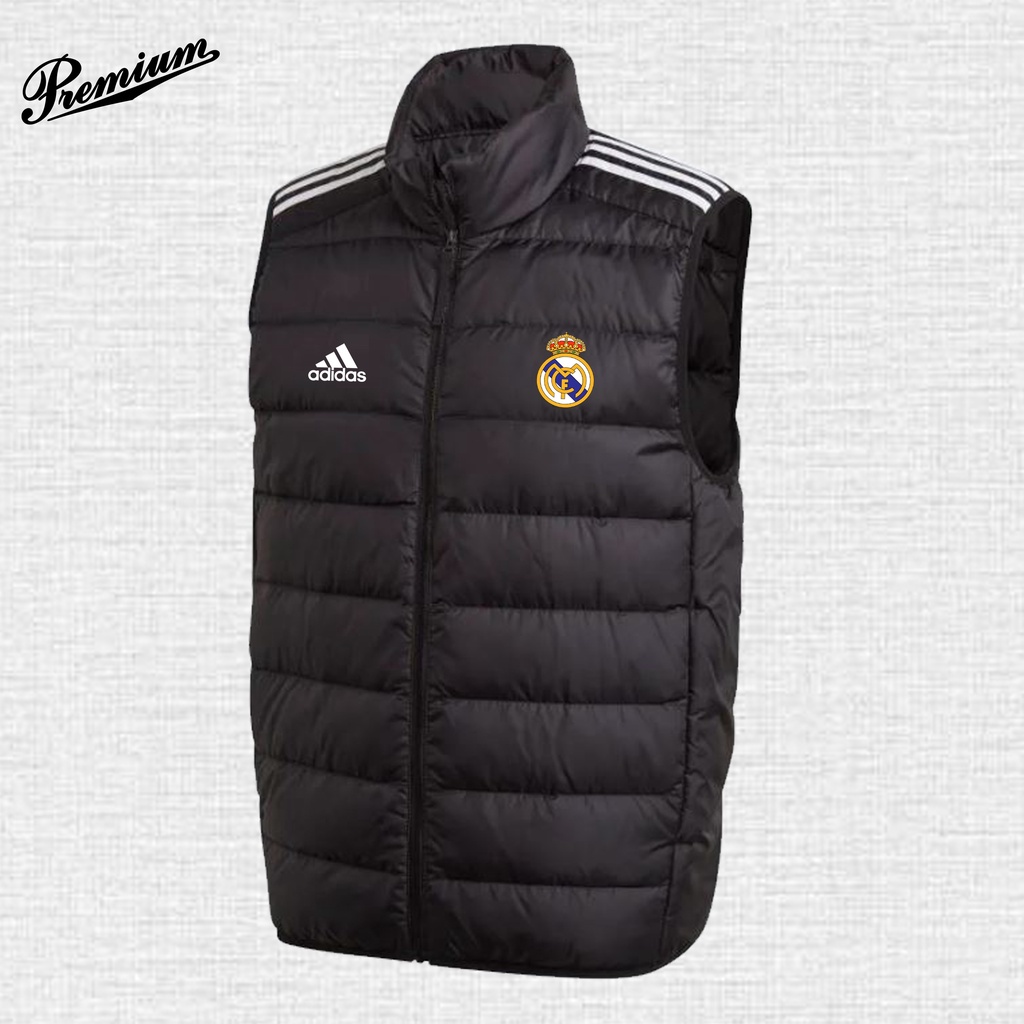 Áo Khoác Dù In Logo Real Madrid Chống Thấm Nước Bảo Vệ Ngực