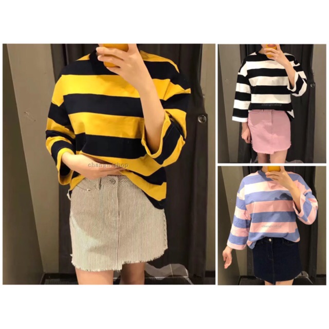 🔥HOT🔥ÁO THUN SỌC THẦN THÁNH UNISEX FREESIZE DƯỚI 65kg